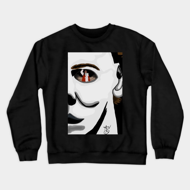 The Darkest Eyes Crewneck Sweatshirt by AndrewValdezVisuals